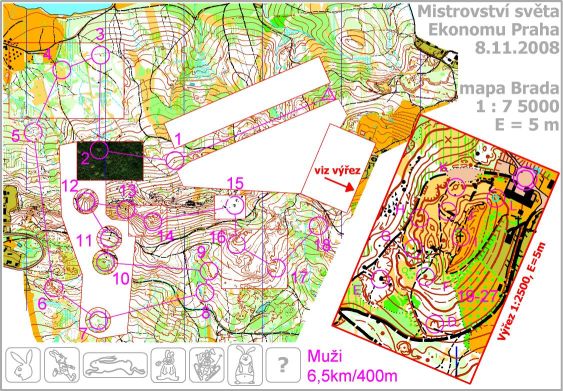 Mapa mužské kategorie