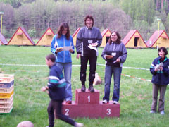 MTBO Vidnava krátká trať - 1. Martina Volfová, 3. Martina Bochenková